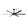 Picture of Martec Albatross 1800mm (72") DC Remote Controlled Ceiling Fan with Matt Black Finish