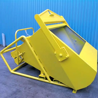Picture of Hydraulic Concrete Kibble Laydown - 3.0cu.m, Clamshell gate + funnel with lay flat hose Perth